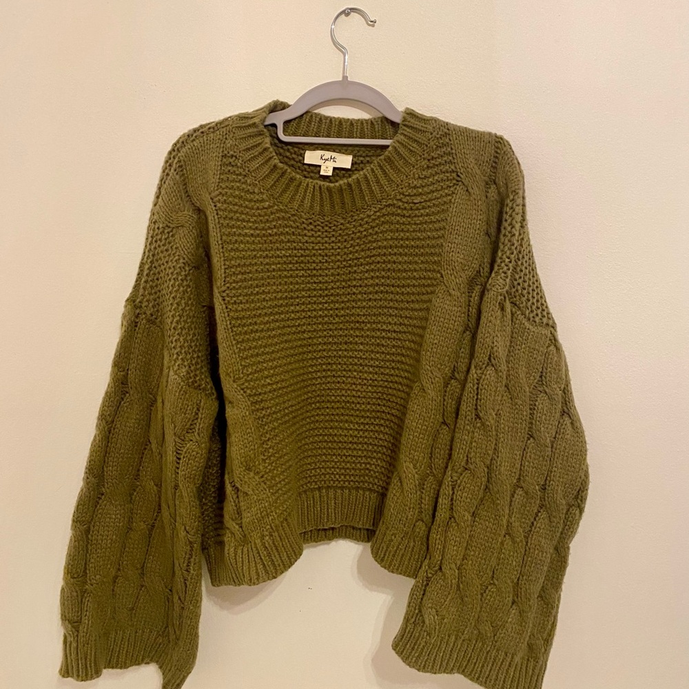 Olive Green Knit Sweater